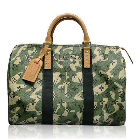 louis vuitton camo luggage|Louis Vuitton overnight bag.